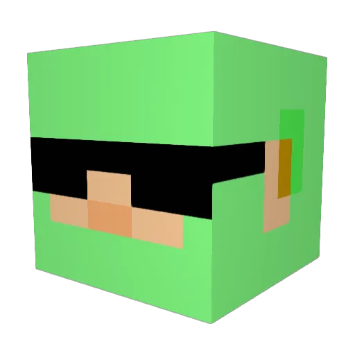 JongSangBJ Minecraft avatar head, 3D render