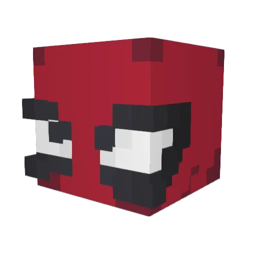 Jongaaa Minecraft avatar head, 3D render