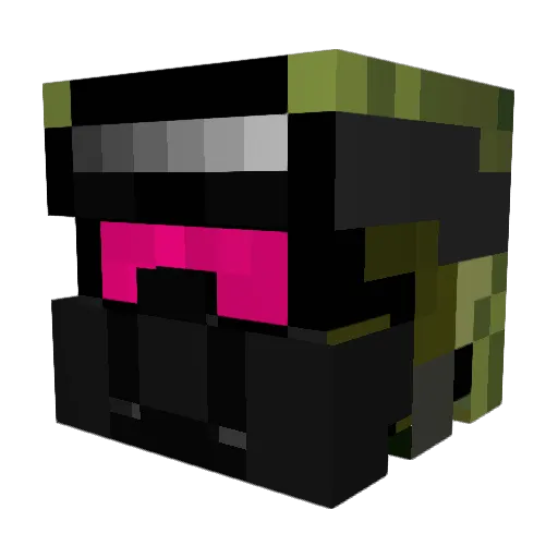 Jongodong Minecraft avatar head, 3D render