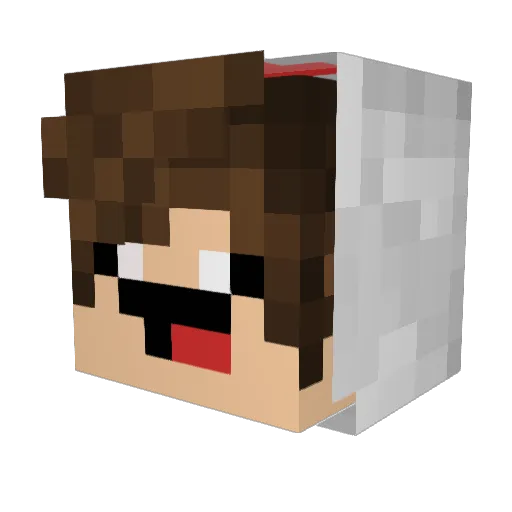 JonhXP Minecraft avatar head, 3D render