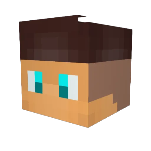 Jonhyy Minecraft avatar head, 3D render