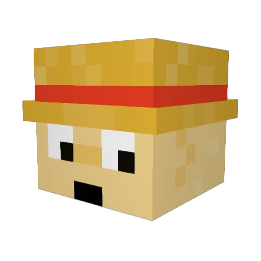 JoniJo2003 Minecraft avatar head, 3D render