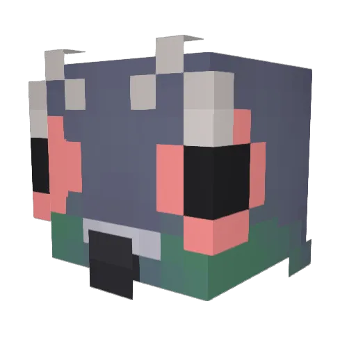 JoniKornik Minecraft avatar head, 3D render