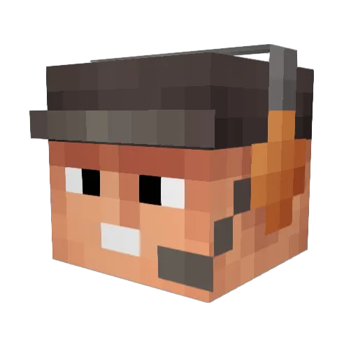 Joniboyyyy Minecraft avatar head, 3D render