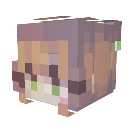 Jonikaite Minecraft avatar head, 3D render