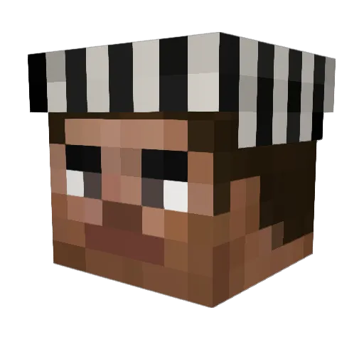 Jonilso Minecraft avatar head, 3D render