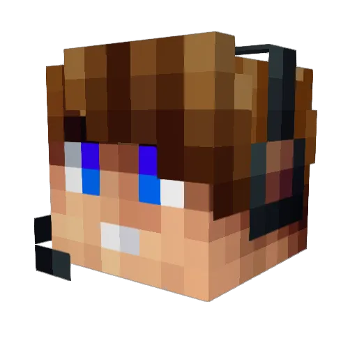 Jonimahoni94 Minecraft avatar head, 3D render