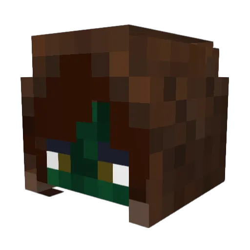 JoninRain Minecraft avatar head, 3D render