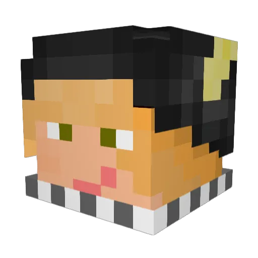 Jonios Minecraft avatar head, 3D render