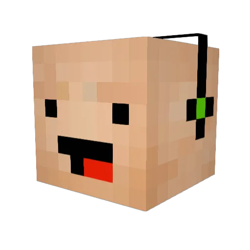 Jonipa8888 Minecraft avatar head, 3D render