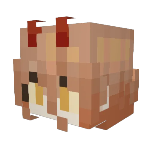 Jonis28 Minecraft avatar head, 3D render