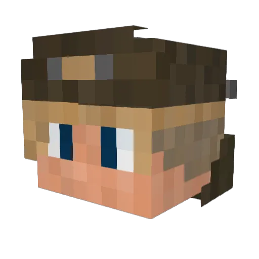 Jonis96BVB Minecraft avatar head, 3D render