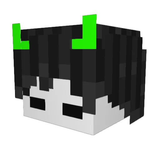 Jonix2312 Minecraft avatar head, 3D render