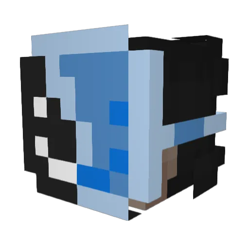 Jonixwill7 Minecraft avatar head, 3D render