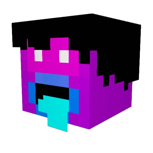 Jonko0o Minecraft avatar head, 3D render