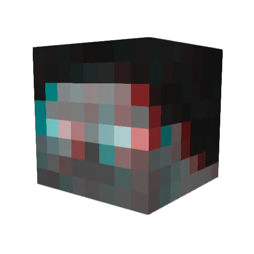 Jonkoloog Minecraft avatar head, 3D render