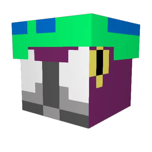 JonkusPKMN Minecraft avatar head, 3D render