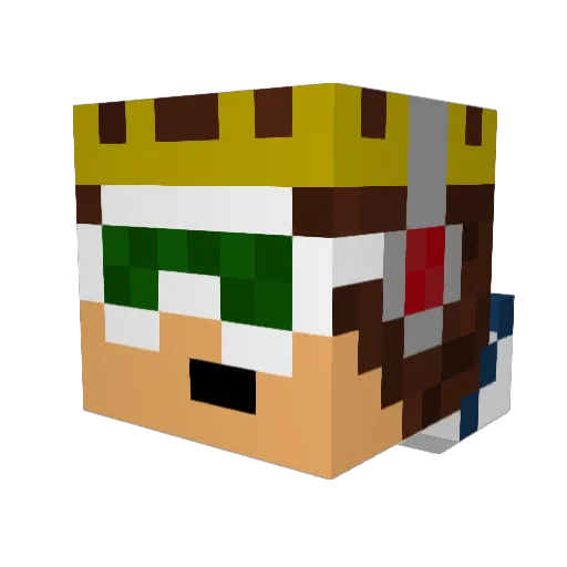 Jonm2017 Minecraft avatar head, 3D render