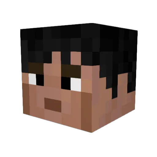 Jonn4than Minecraft avatar head, 3D render