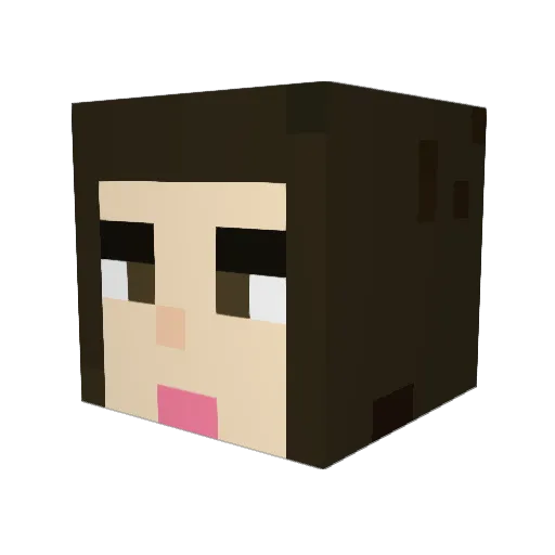 JonnaMTH Minecraft avatar head, 3D render