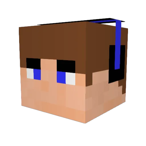 JonneTV Minecraft avatar head, 3D render