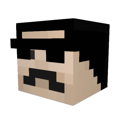 Jonneke01 Minecraft avatar head, 3D render