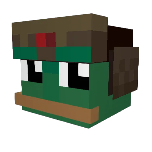 Jonnick Minecraft avatar head, 3D render