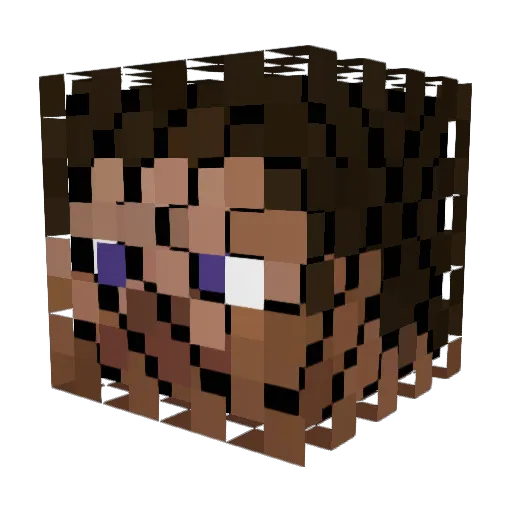 Jonny0108 Minecraft avatar head, 3D render