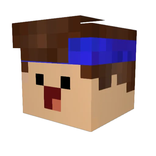 Jonny0312 Minecraft avatar head, 3D render