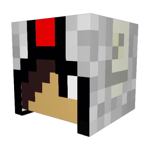 Jonny1007 Minecraft avatar head, 3D render