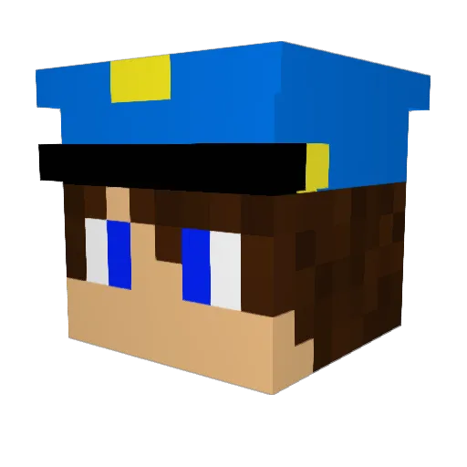 JonnyFre Minecraft avatar head, 3D render