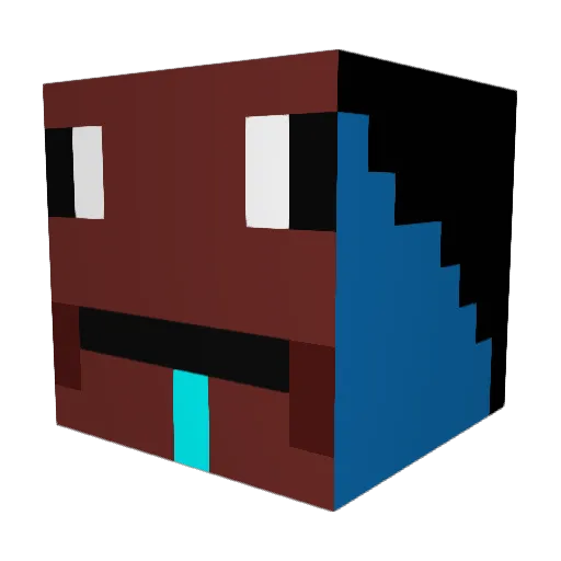 JonnyJr Minecraft avatar head, 3D render