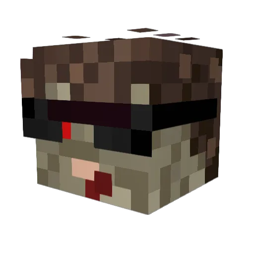 JonnyKirchh Minecraft avatar head, 3D render