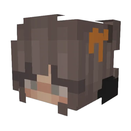 JonnyKorz Minecraft avatar head, 3D render