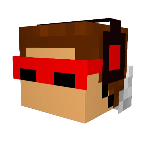 Jonny_Bro Minecraft avatar head, 3D render