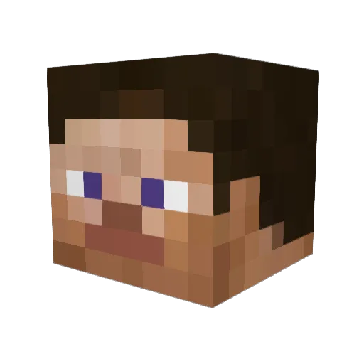 Jonny_Rose Minecraft avatar head, 3D render
