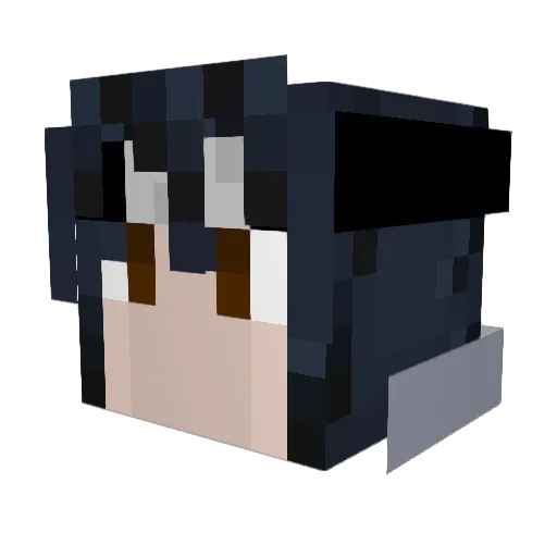 Jonnyjames24 Minecraft avatar head, 3D render