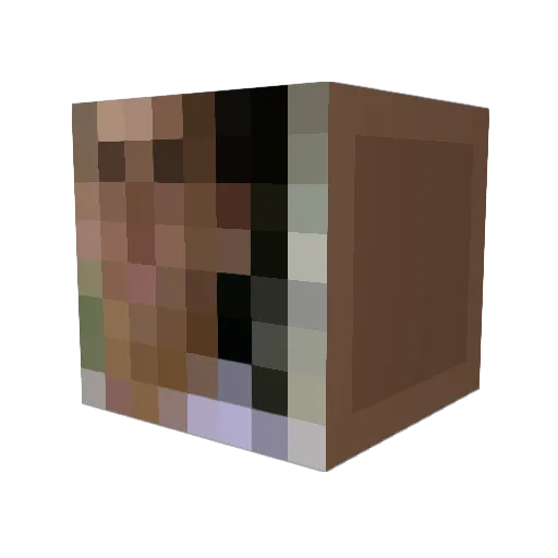 Jonnymagnet Minecraft avatar head, 3D render