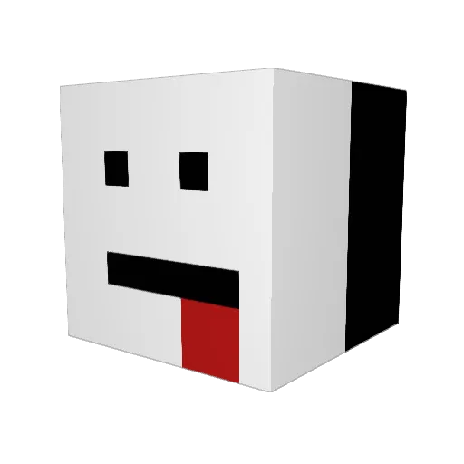 Jonnyst Minecraft avatar head, 3D render