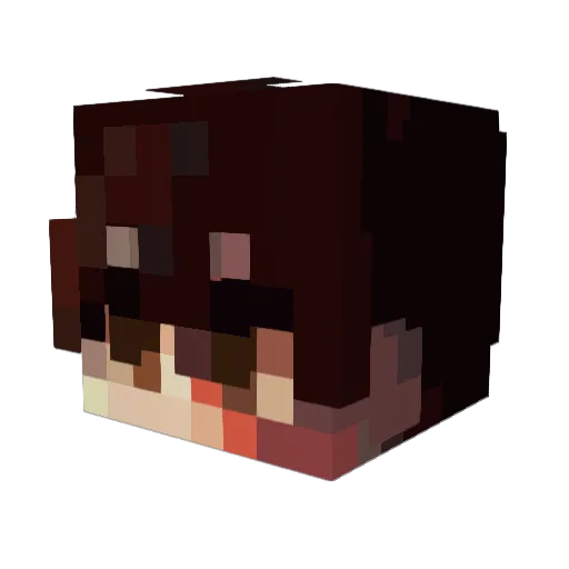 Jonnythyn Minecraft avatar head, 3D render