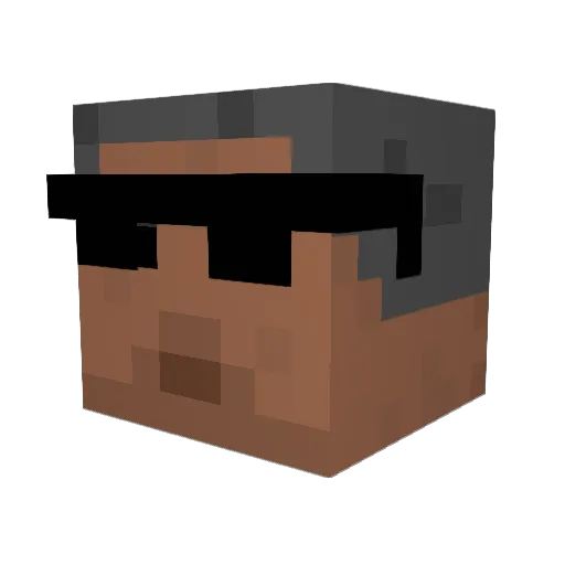 Jonnyvet1 Minecraft avatar head, 3D render