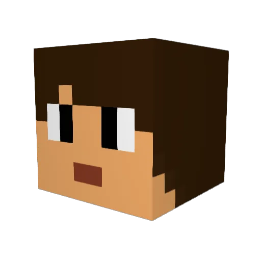 JonoZA Minecraft avatar head, 3D render