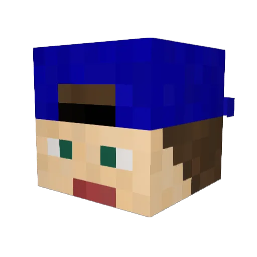 Jonsel1342 Minecraft avatar head, 3D render