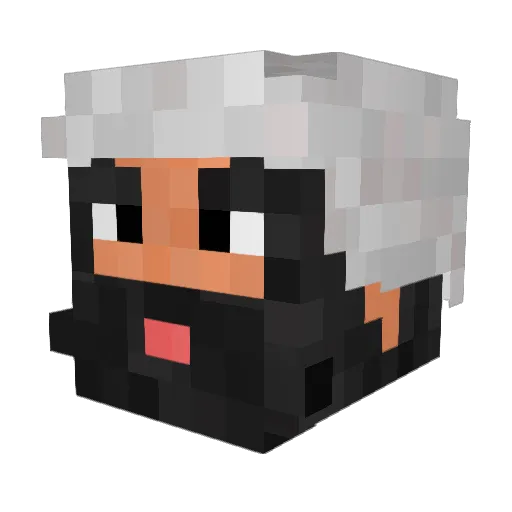 Jonsya Minecraft avatar head, 3D render