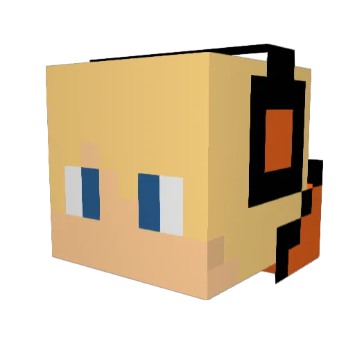 Jontor26 Minecraft avatar head, 3D render