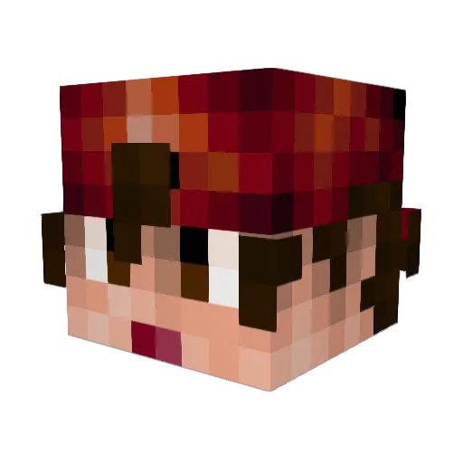 Jony123_ Minecraft avatar head, 3D render