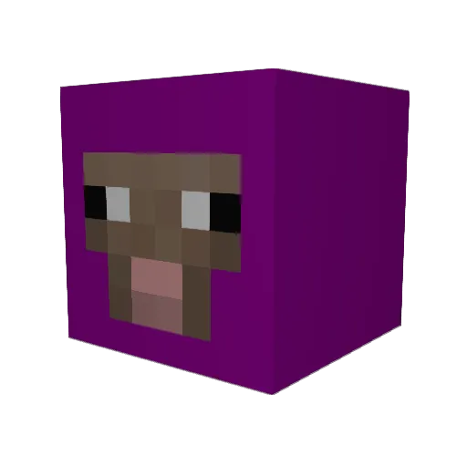 Jony4k Minecraft avatar head, 3D render