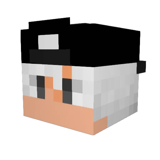 JonyMT Minecraft avatar head, 3D render