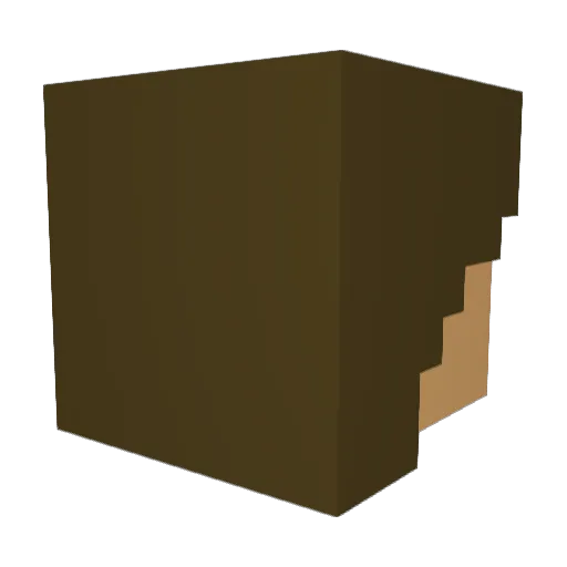 Jonyblock1 Minecraft avatar head, 3D render