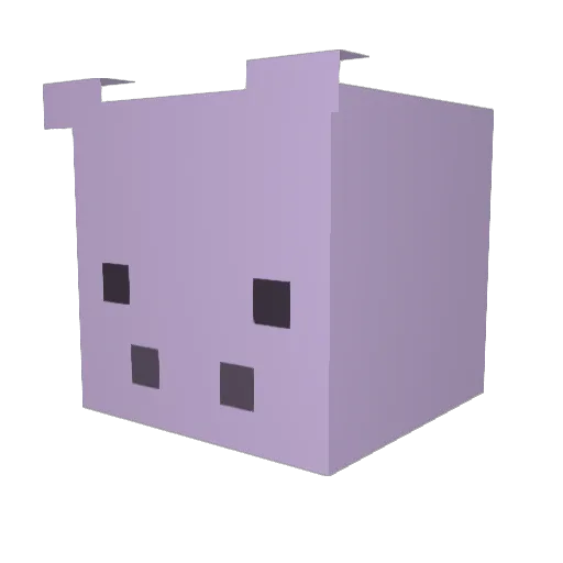 Jonyeong Minecraft avatar head, 3D render